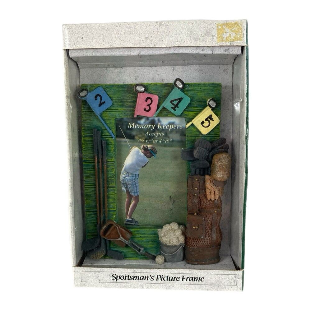 Sportsman’s Picture Frame ~ Golf ~ 4 X 6 Inch Photo - Outdoor Gift Series